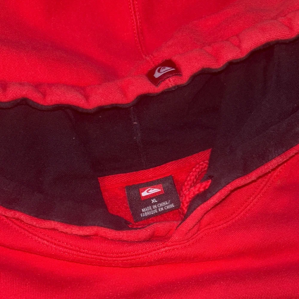 Vintage Quiksilver Bold Red Hoodie - Picture 2 of 7